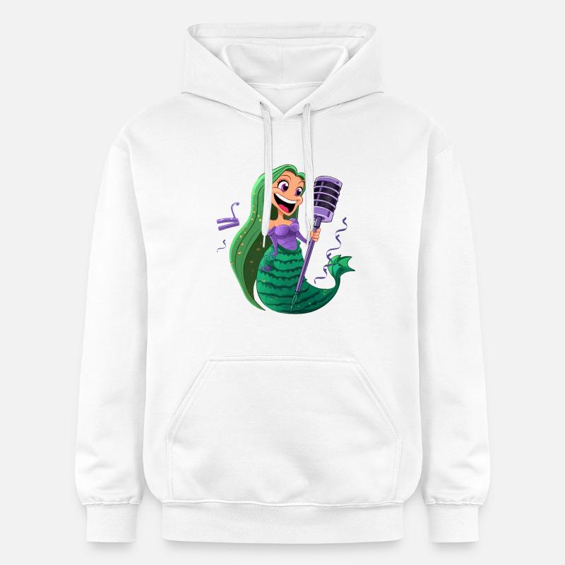 Sea MicroSinger - Sweat à capuche Softstyle® Gildan Unisexe - blanc