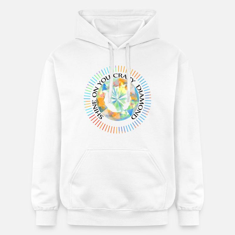 Shine On You Crazy diamant - Sweat à capuche Softstyle® Gildan Unisexe - blanc
