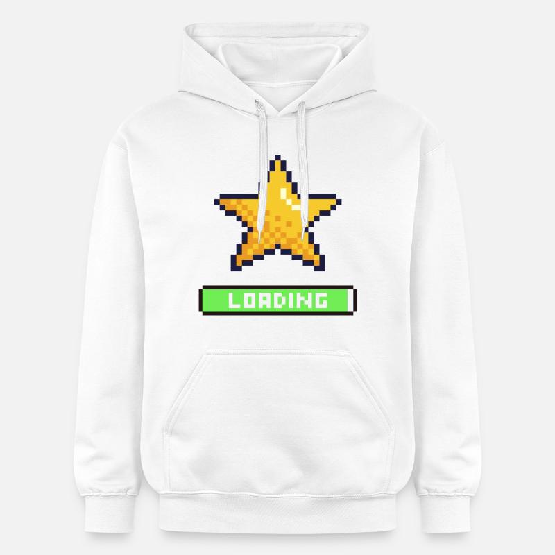 loading pixel étoile - Sweat à capuche Softstyle® Gildan Unisexe - blanc