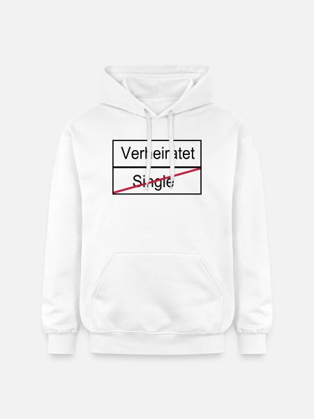 Verheiratet/Single - Gildan Unisex Softstyle® Midweight Hoodie - Weiß