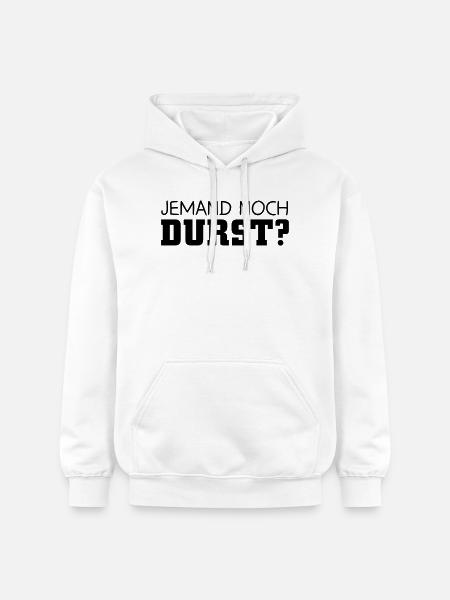 Jemand noch Durst - Gildan Unisex Softstyle® Midweight Hoodie - Weiß