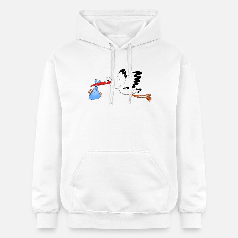 C'est un garçon ! - Sweat à capuche Softstyle® Gildan Unisexe - blanc