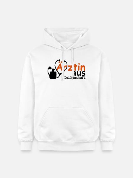 Ärztin aus Leidenschaft Geschenk - Gildan Unisex Softstyle® Midweight Hoodie - Weiß