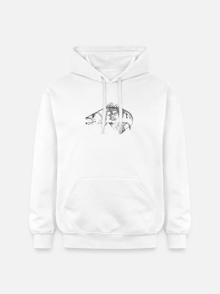 pike-perch - Gildan Unisex Softstyle® Midweight Hoodie - white