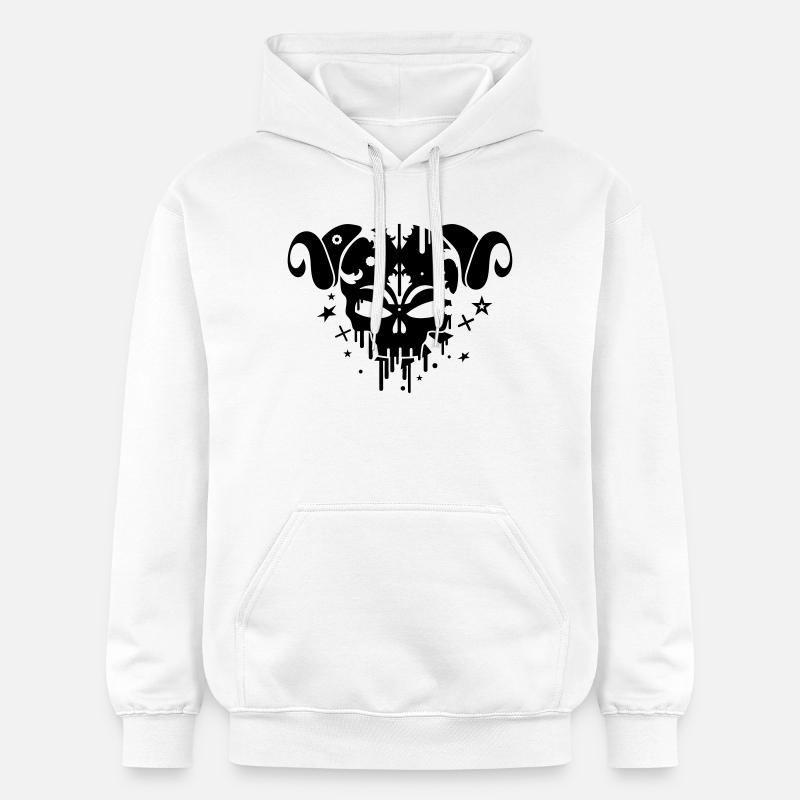 Le crâne Satyre - Sweat à capuche Softstyle® Gildan Unisexe - blanc