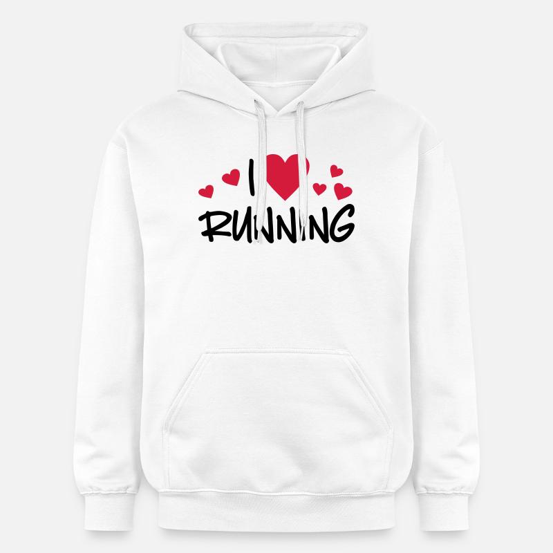 courir - Sweat à capuche Softstyle® Gildan Unisexe - blanc
