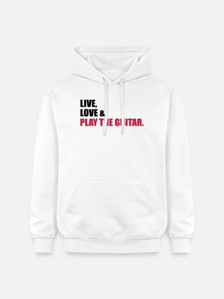 guitar - Gildan Unisex Softstyle® Midweight Hoodie - white