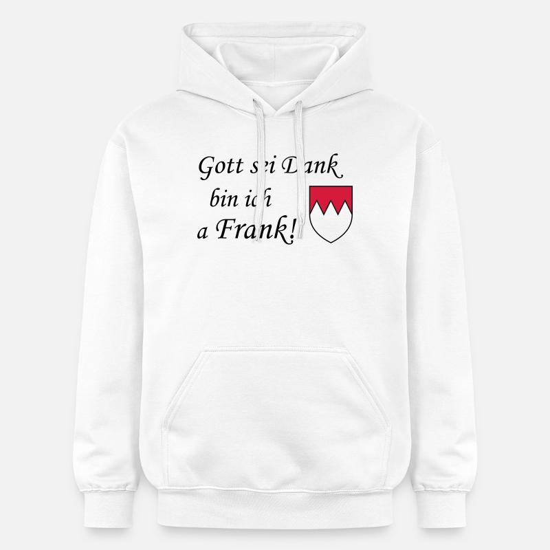 Gott sei dank Frank - Gildan Unisex Softstyle® Midweight Hoodie - Weiß