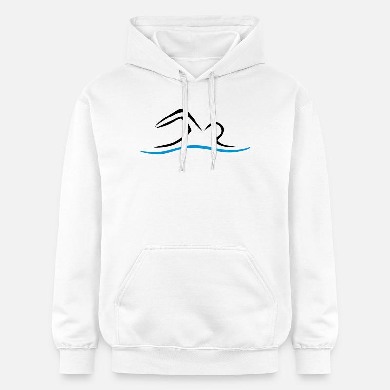 NAGE - Sweat à capuche Softstyle® Gildan Unisexe - blanc