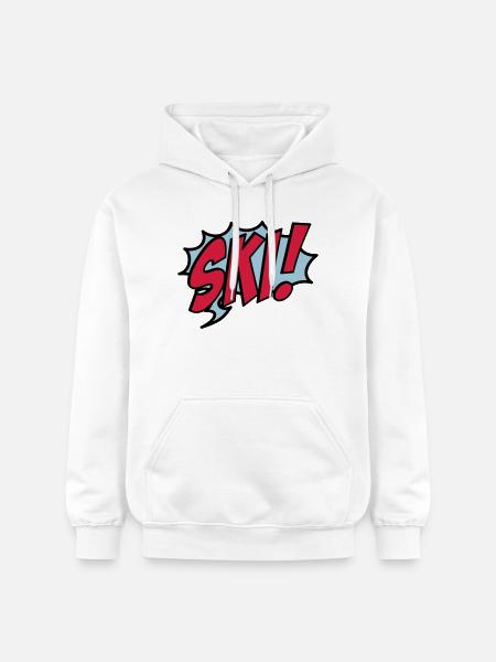 Ski - Gildan Unisex Softstyle® Midweight Hoodie - Weiß