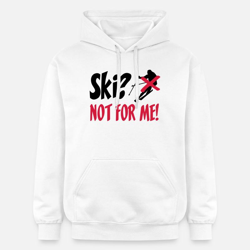 I hate Ski - Gildan Unisex Softstyle® Midweight Hoodie - Weiß