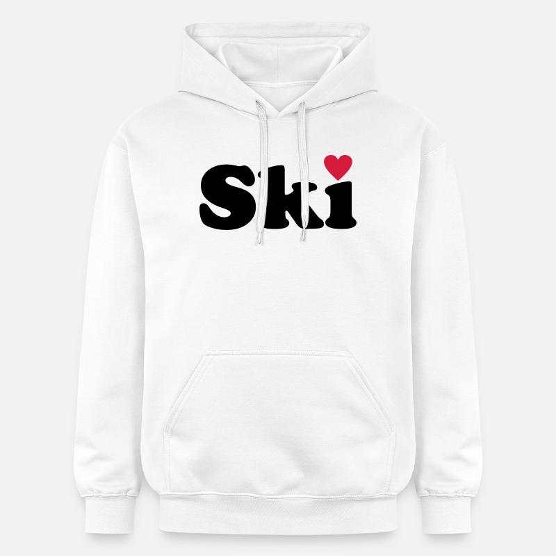 Ski - Sweat à capuche Softstyle® Gildan Unisexe - blanc