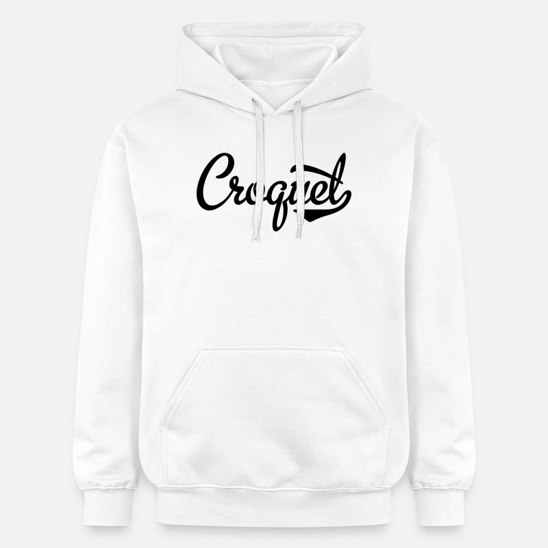 2541614 15442962 croquet - Sweat à capuche Softstyle® Gildan Unisexe - blanc