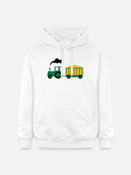 tractor - Gildan Unisex Softstyle® Midweight Hoodie - white