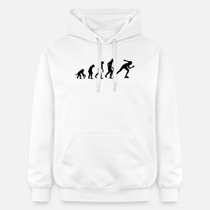 Änderungen im Einklang Eisschnelllauf - Gildan Unisex Softstyle® Midweight Hoodie - Weiß