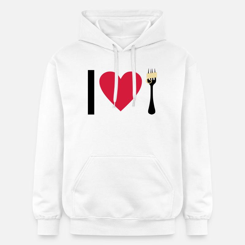 I love Pasta - Sweat à capuche Softstyle® Gildan Unisexe - blanc