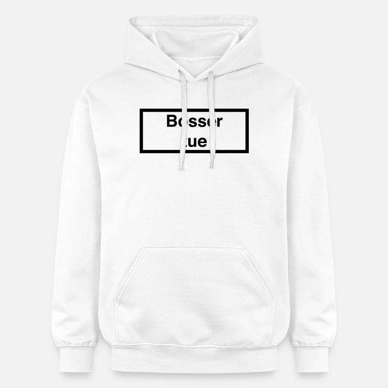Bosser tue :) - Sweat à capuche Softstyle® Gildan Unisexe - blanc