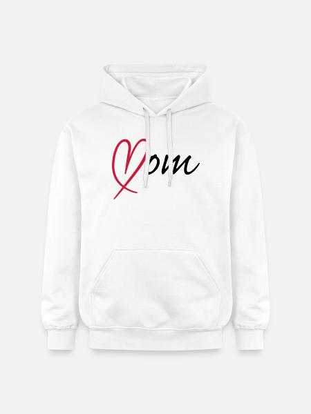 Mom Heart | Herz - Gildan Unisex Softstyle® Midweight Hoodie - white