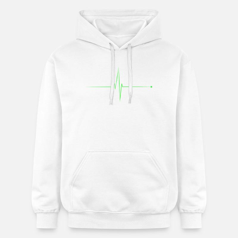 electrocardiogram - Gildan Unisex Softstyle® Midweight Hoodie - white