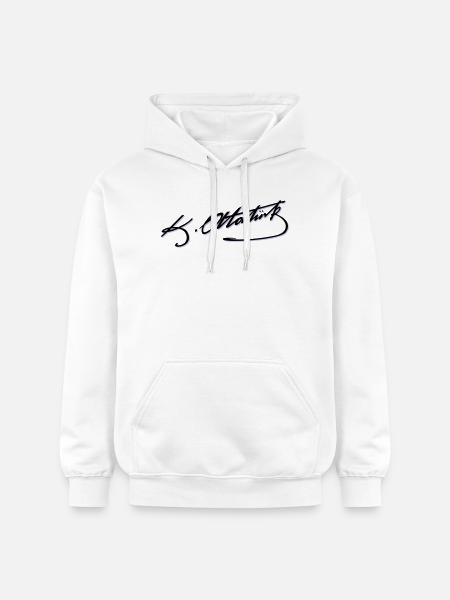 Mustafa Kemal Atatürk imza - Gildan Unisex Softstyle® Midweight Hoodie - Weiß