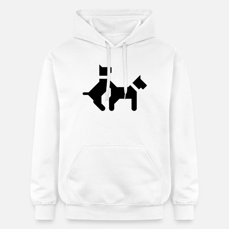 Baise des chiens - Sweat à capuche Softstyle® Gildan Unisexe - blanc