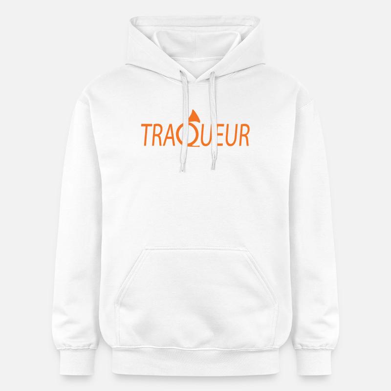 Traqueur ! - Sweat à capuche Softstyle® Gildan Unisexe - blanc