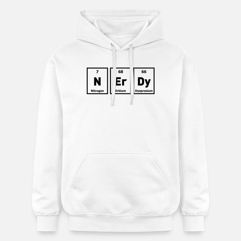 nerd geek nerdy - Sweat à capuche Softstyle® Gildan Unisexe - blanc