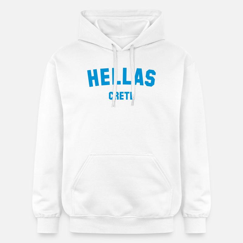 CRETE Grèce Grèce - Sweat à capuche Softstyle® Gildan Unisexe - blanc