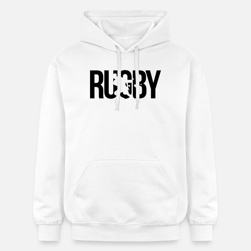 rugby - Gildan Unisex Softstyle® Midweight Hoodie - white