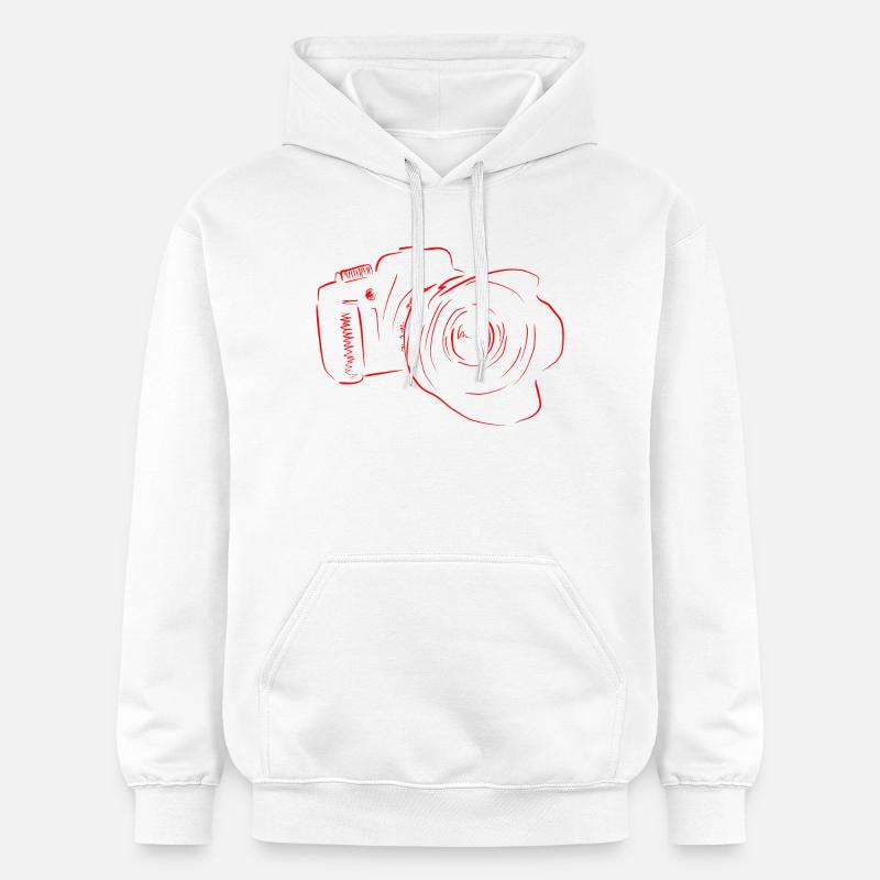 caméra - Sweat à capuche Softstyle® Gildan Unisexe - blanc