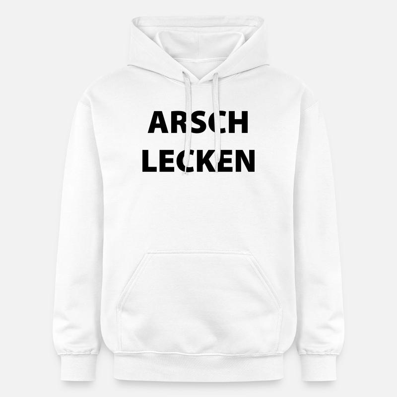 Lécher le cul - Sweat à capuche Softstyle® Gildan Unisexe - blanc