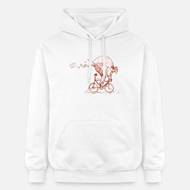 vélo de course - Sweat à capuche Softstyle® Gildan Unisexe - blanc