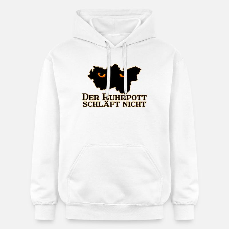 Le Ruhrpott ne dort pas - Sweat à capuche Softstyle® Gildan Unisexe - blanc