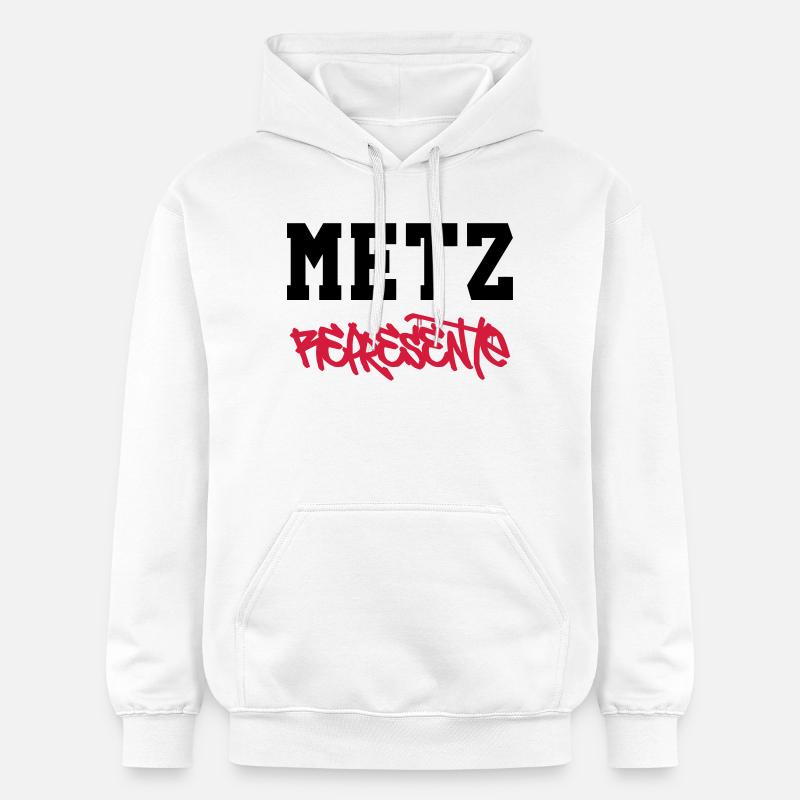 Metz Edustaa! - Gildan Unisex Softstyle® Midweight huppari - valkoinen