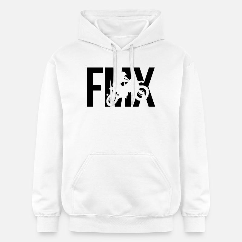 FMX - Sweat à capuche Softstyle® Gildan Unisexe - blanc