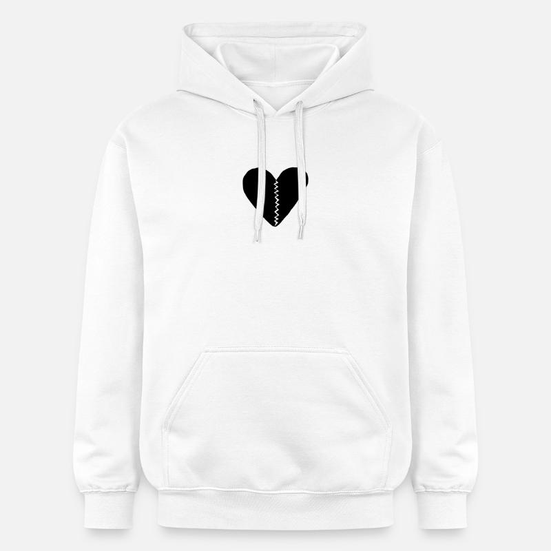 Chagrin noir - Sweat à capuche Softstyle® Gildan Unisexe - blanc