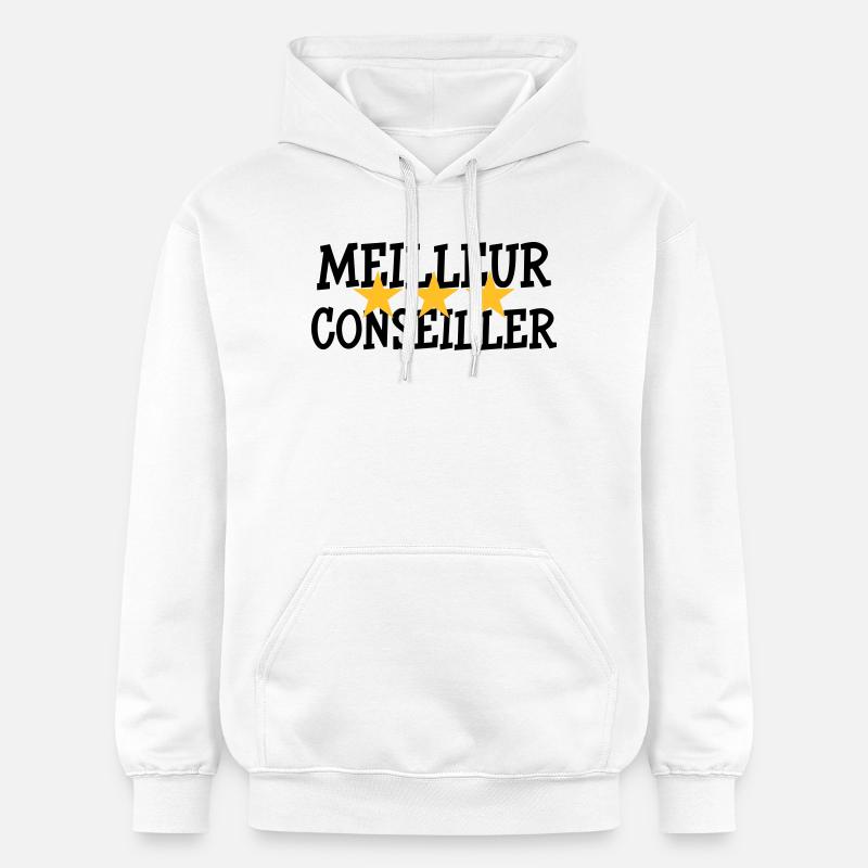 Meilleur Conseiller - Sweat à capuche Softstyle® Gildan Unisexe - blanc