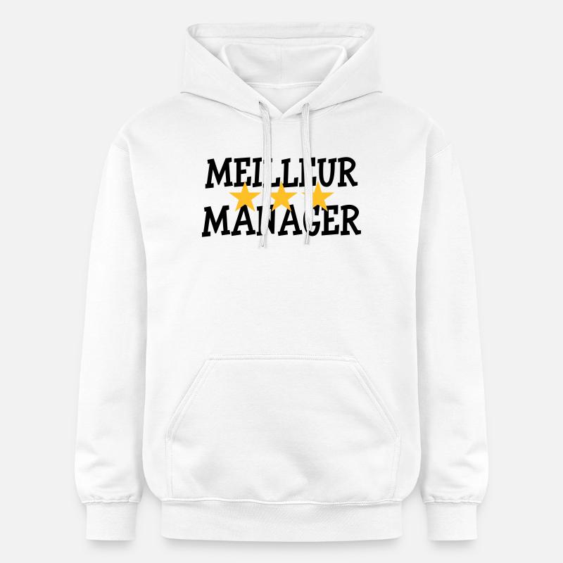 Meilleur Manager - Sweat à capuche Softstyle® Gildan Unisexe - blanc