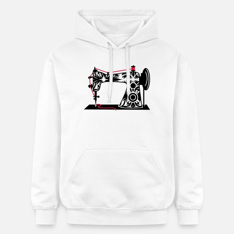 Une antique machine à coudre - Sweat à capuche Softstyle® Gildan Unisexe - blanc
