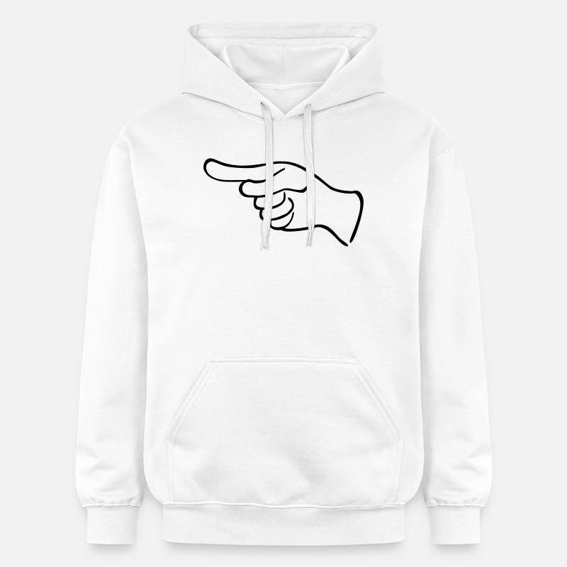 Une aiguille indicative - Sweat à capuche Softstyle® Gildan Unisexe - blanc