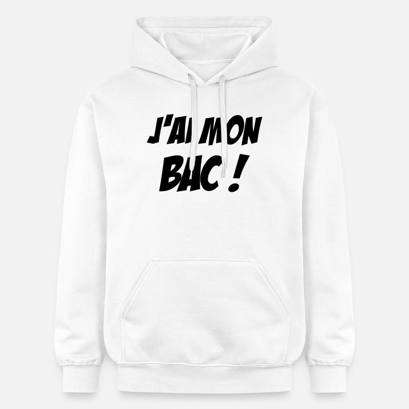 J'ai mon BAC ! - Sweat à capuche Softstyle® Gildan Unisexe - blanc