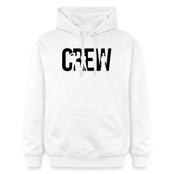 crew - Sweat à capuche Softstyle® Gildan Unisexe - blanc - Devant - Liana (172cm) & Jaron (178cm)