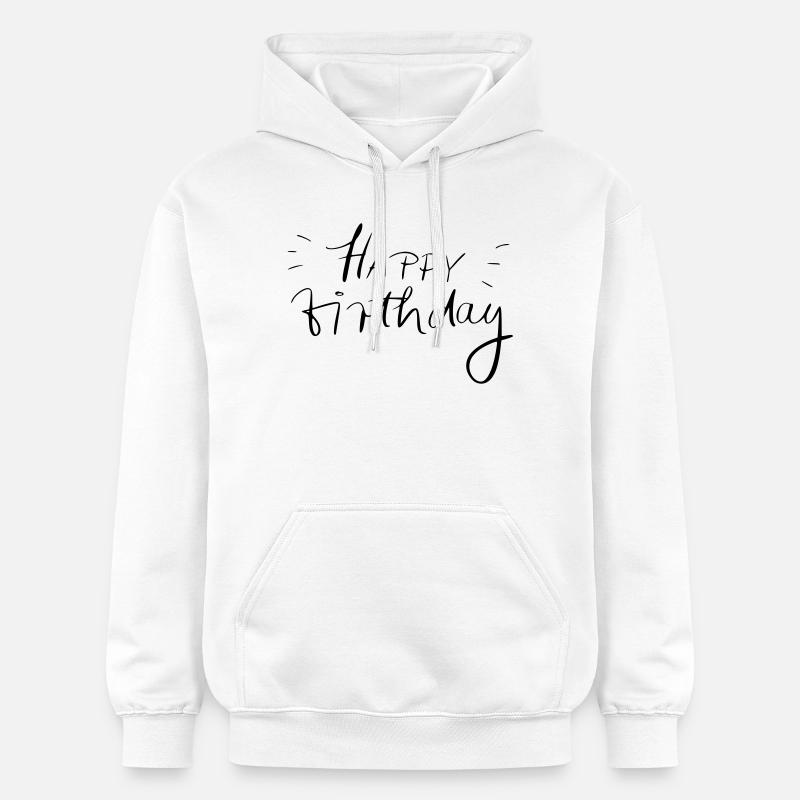 Joyeux anniversaire - Sweat à capuche Softstyle® Gildan Unisexe - blanc