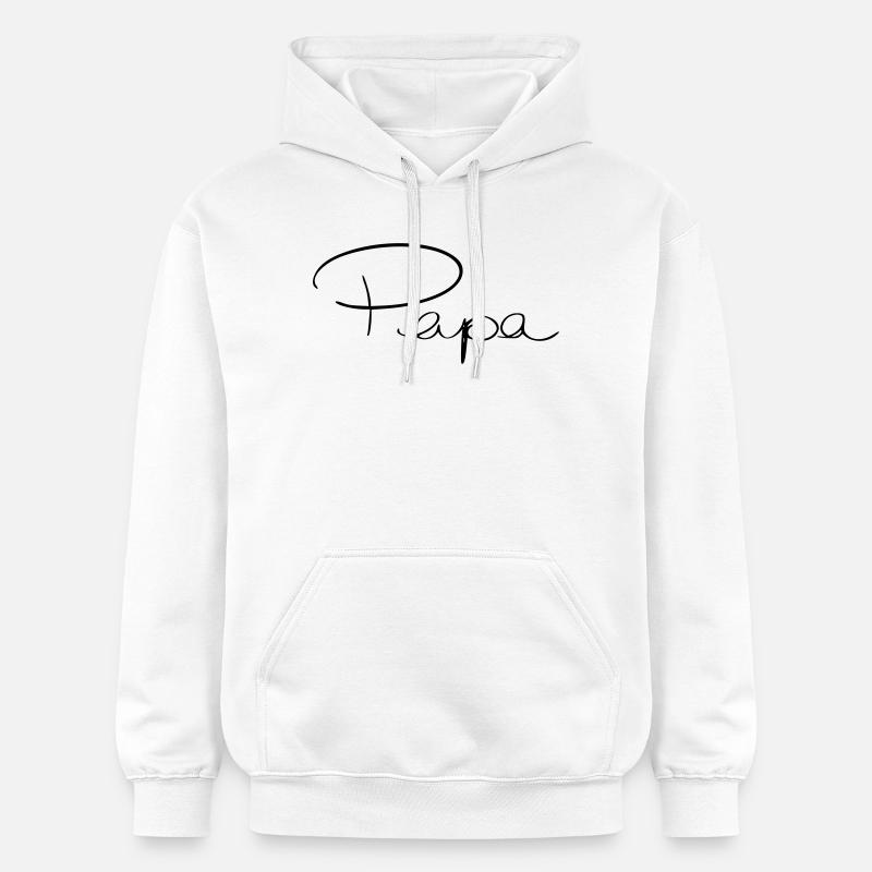 Papa - Sweat à capuche Softstyle® Gildan Unisexe - blanc