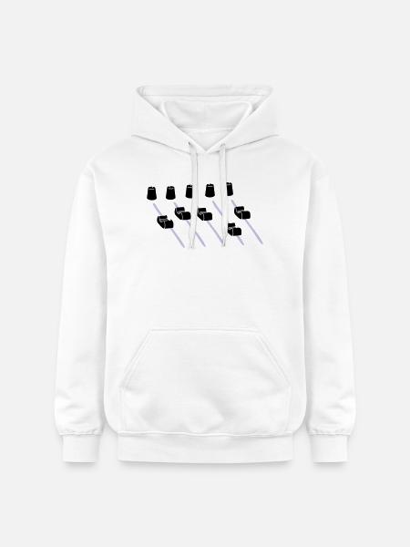 music mixer - Gildan Unisex Softstyle® Midweight Hoodie - white