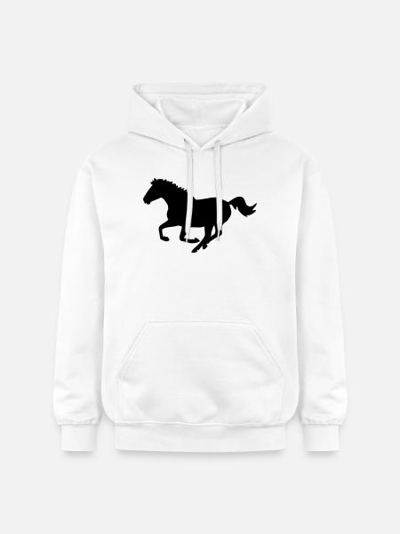 racehorse - Gildan Unisex Softstyle® Midweight Hoodie - white