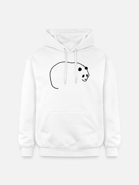 Lignes Panda - Sweat à capuche Softstyle® Gildan Unisexe - blanc
