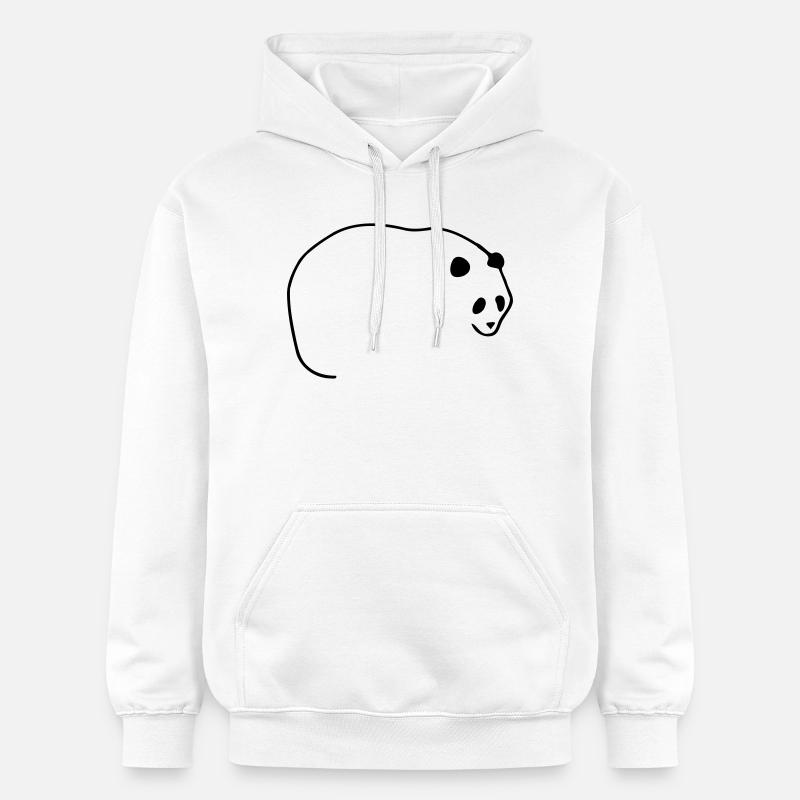 Lignes Panda - Sweat à capuche Softstyle® Gildan Unisexe - blanc
