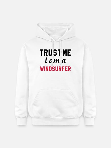 Windsurfen / Windsurfer / Windsurf / Windsurfing - Gildan Unisex Softstyle® Midweight Hoodie - Weiß