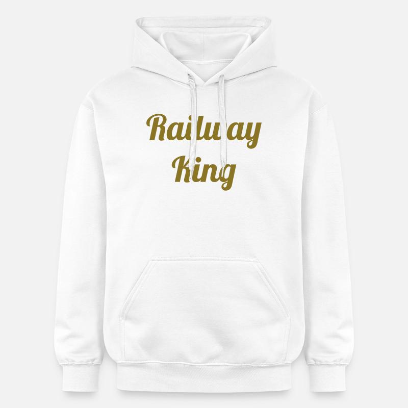 Cheminot / Chemin de fer / Train / Metro - Sweat à capuche Softstyle® Gildan Unisexe - blanc